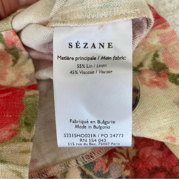 🌿|NWT| Sézane Alberello Shorts in Patchwork Flowers - Picture 8 of 11